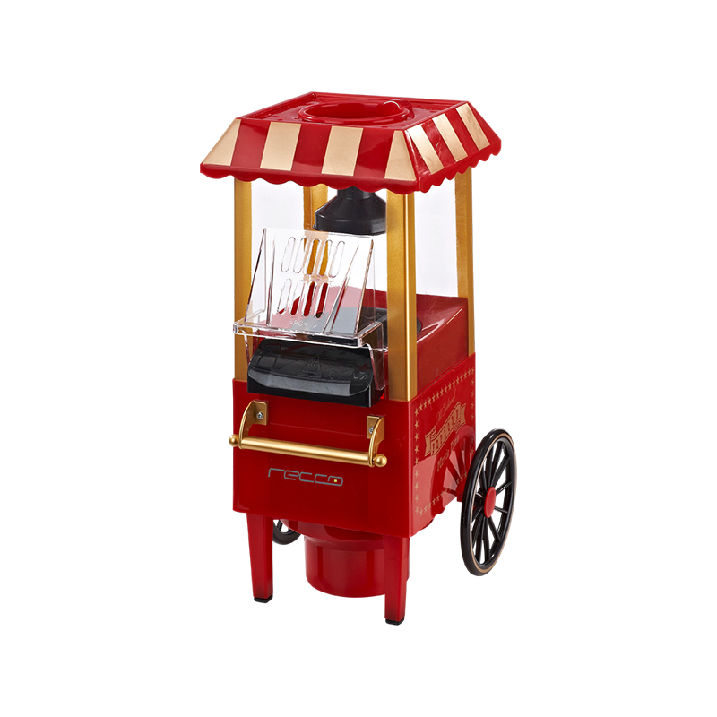 Mini macchina per popcorn in stile carrello