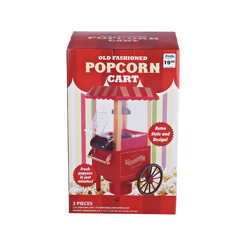 Mini macchina per popcorn in stile carrello Mini macchina per popcorn in stile carrello