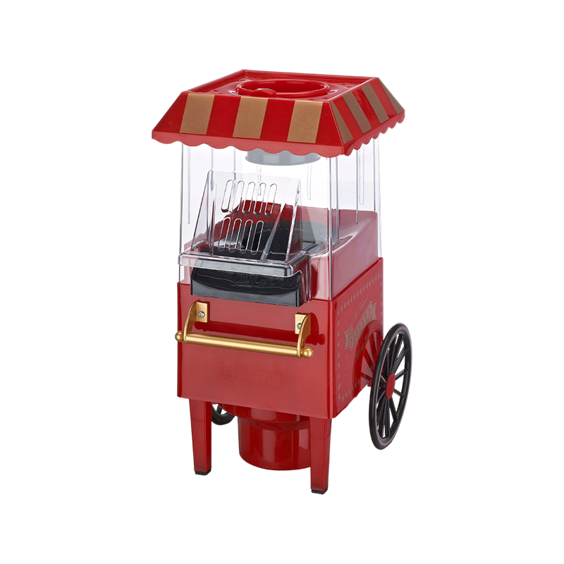 Mini macchina per popcorn in stile carrello da 1200 W