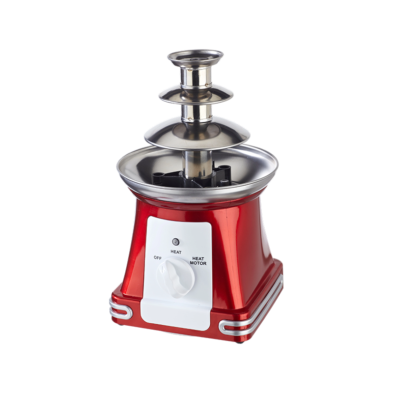 YHL-1722 Macchina per cioccolato retrò a base quadrata rossa YHL-1722 Macchina per cioccolato retrò a base quadrata rossa